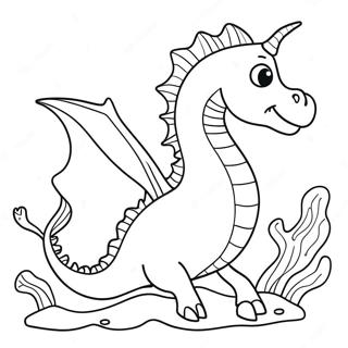 Lekfull Havsdrake Malarbild 121505-56181