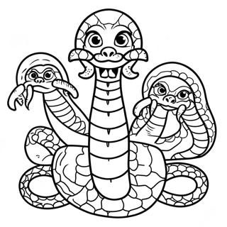 Tecknad Hydra Malarbild 121583-56252