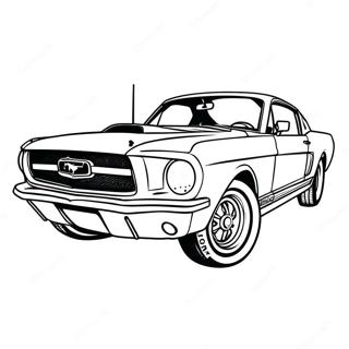 Ford Mustang Klassisk Malarbild 121605-56253