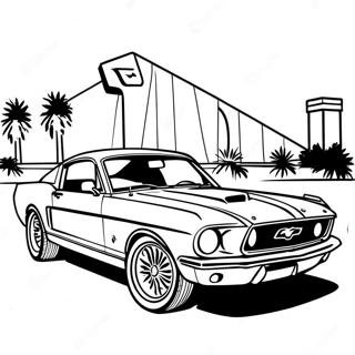 Ford Mustang Klassisk Malarbild 121605-56256