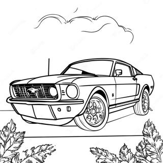 Ford Mustang Gt Malarbild Målarbilder