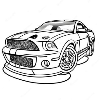 Ford Mustang Shelby Malarbild Målarbilder