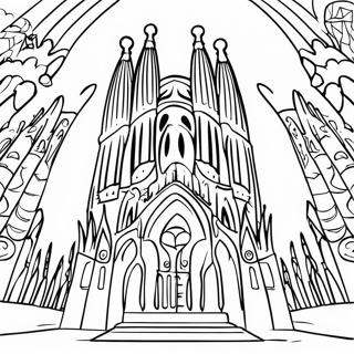 Majestatiska Sagrada Familia Malarbild 121813-56432