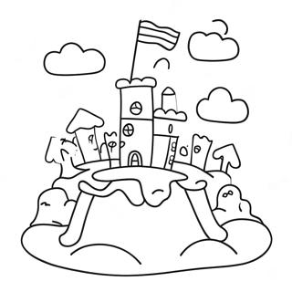 Sot Sandslott Byggande Malarbild 121914 56510