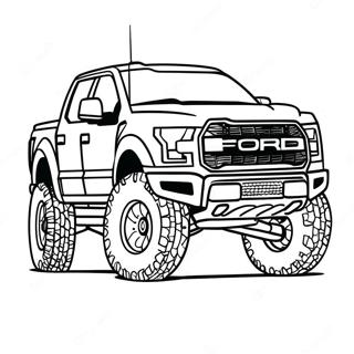 Ford Raptor I Aktion Malarbild 121937-56518