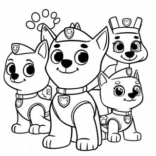 Charmiga Paw Patrol Karaktarer Malarbild 122040-56597