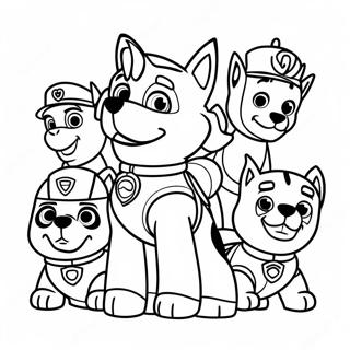 Charmiga Paw Patrol Karaktarer Malarbild 122040-56598