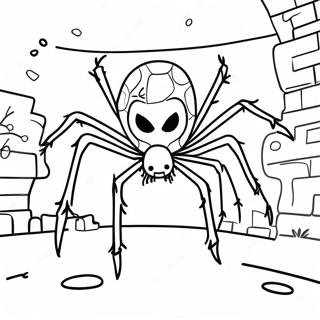 Spindel Punk Med Graffiti Bakgrund Malarbild 122351 56908