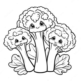 Broccolifamilj Malarbild 122556-57067