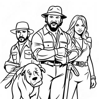 Jumanji Karaktarer Malarbild 122608-57108