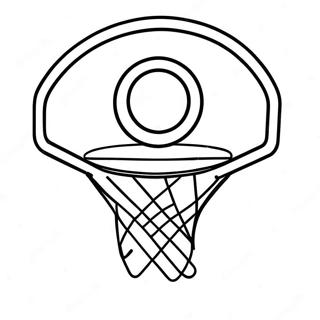 Fargglad Basketbollring Med Boll Malarbild 122760-57213