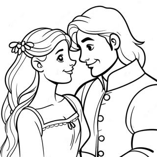 Rapunzel Och Flynn Målarbilder