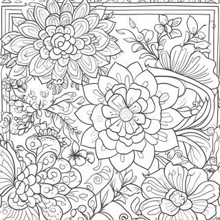 Chinoiserie Blommonster Malarbild 123017-57409