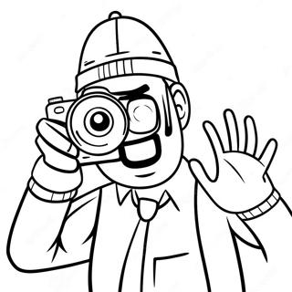 Exalterad Kameraman Skibidi Malarbild 123380-57701