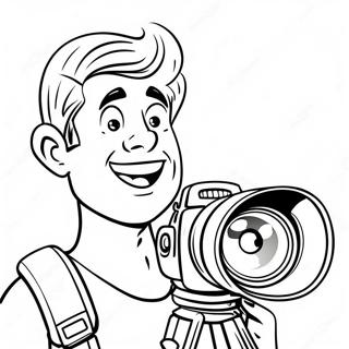 Exalterad Kameraman Skibidi Malarbild 123380-57704