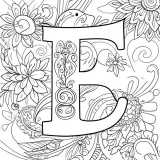 Rolig Bokstav F Malarbild 123405-57717