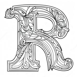 Funky Bokstav F Malarbild 123407-57726