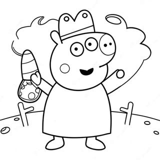 Skrammande Peppa Pig I Kostym Malarbild 123533-57813