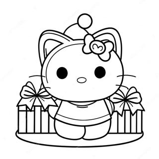 God Jul Hello Kitty Malarbild 124121-58270