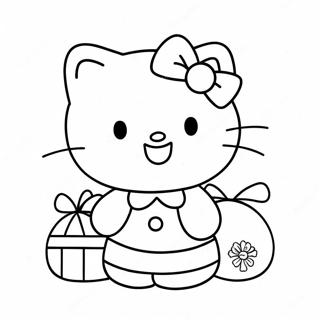 God Jul Hello Kitty Malarbild 124121-58271