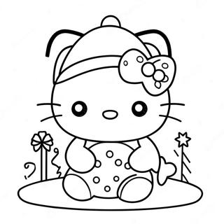 God Jul Hello Kitty Malarbild 124121-58362