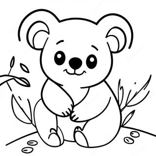 Sot Koala Malarbild 124458-58625