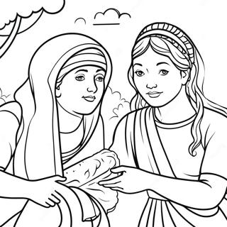 Omtanksam Rut Och Naomi Malarbild 125131 59160