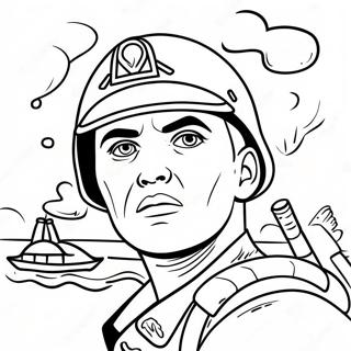 Modig Marin I Strid Malarbild 125208 59213