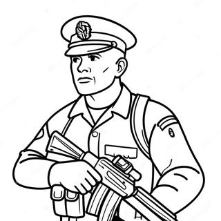 Modig Marin I Strid Malarbild 125208 59215