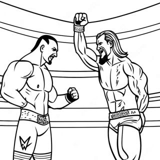Episk Wwe Masterskapsmatch Malarbild 125361 59332