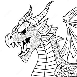 Arg Elddrake Som Andas Eld Malarbild 125542-59479