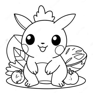 Pokemon Thanksgiving Malarbild 125590-59503