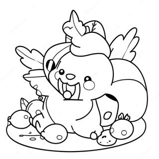 Pokemon Thanksgiving Malarbild 125590-59504