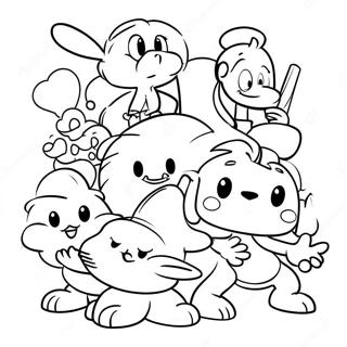 Fargglada 90 Tals Tecknade Seriefigurer Malarbild 125695-59588