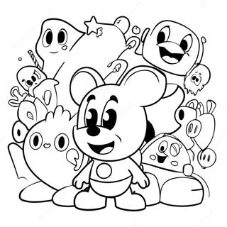 Klassiska 90 Tals Tecknade Hjaltar Malarbild 125698-59600