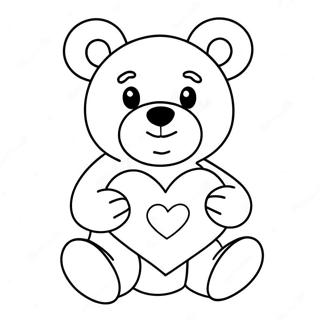 Charmig Nallebjorn Hallande Hjarta Malarbild 125724 59618