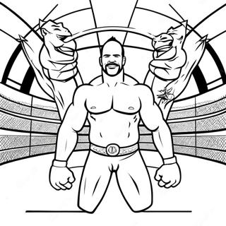 Wwe Masterskapsmatch Malarbild 126005-59830