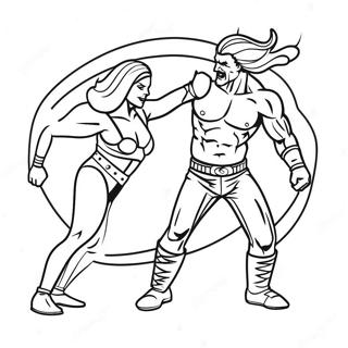 Wwe Ikoniska Rorelser Malarbild 126006 59834