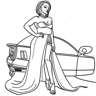 Rihanna I Glamoros Outfit Malarbild 126162 59956