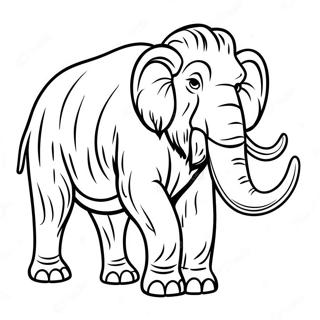 Realistisk Malarbild Av En Ullharig Mammut 126189 59980