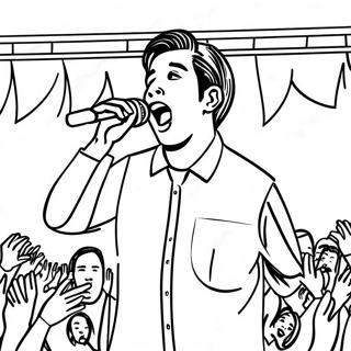 Ivan Cornejo Sjunger Pa Scenen Malarbild 126366-60108