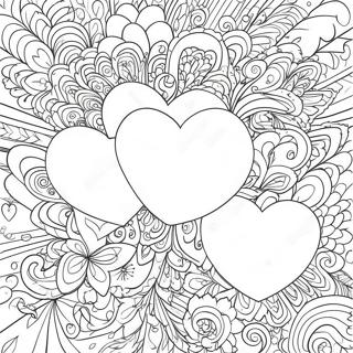 Fargglada Karleks Hjartan Malarbild 126417 60148