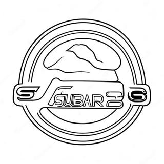 Subaru Logotyp Malarbild 126985-60582