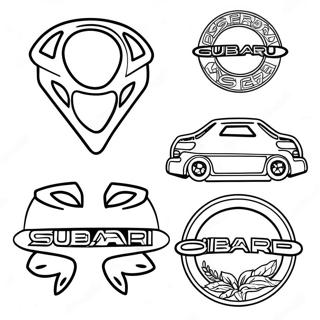 Subaru Logotyp Malarbild 126985-60584