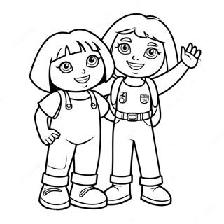 Dora Och Boots Malarbild 127245-60795