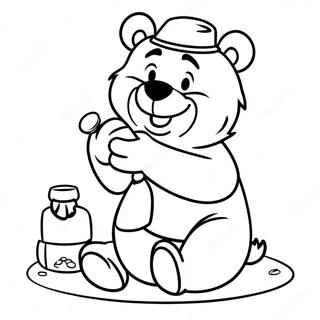 Yogi Bear Ater Honung Malarbild 127504-60998