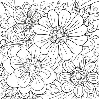 Stressavlastande Blommor For Vuxna Malarbild 127604-61062