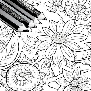 Stressavlastande Blommor For Vuxna Malarbild 127604-61064