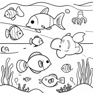 Livlig Havsdjurens Livsmiljo Malarbild 127734 61302