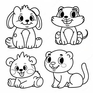 Leende Djur Malarbild 127914-61437